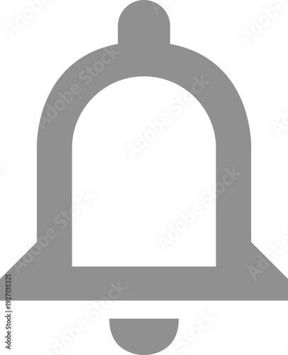 A simple, modern graphic representation of a notification bell, commonly used for alerts and reminders on digital platforms