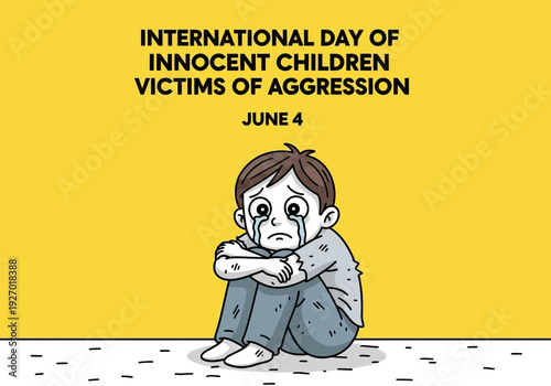 International day of innocent children victims of aggression illustration