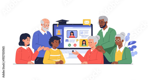 Senior Digital Literacy: Intergenerational Group Learning Technology and Video Conferencing Skills