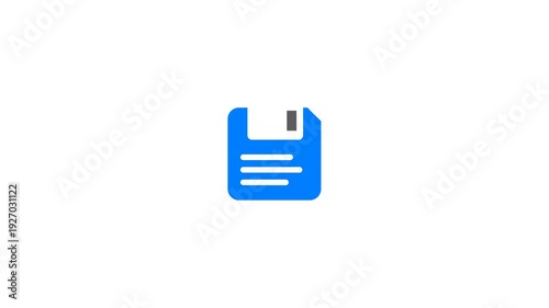 Old Floppy Disk Icon Animated