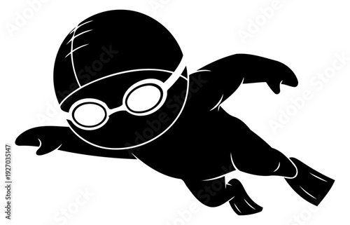 swimming sports  logo vector 