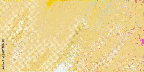 Abstract watercolor background with blended yellow pink and blue hues