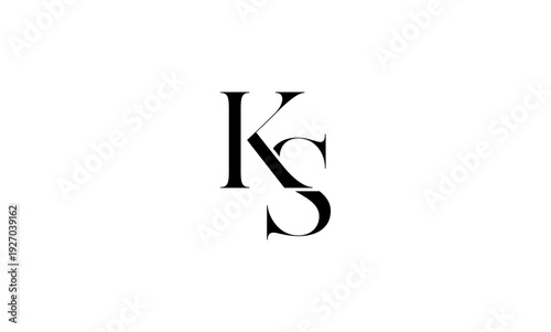 KS initial letters logo or KS monogram
