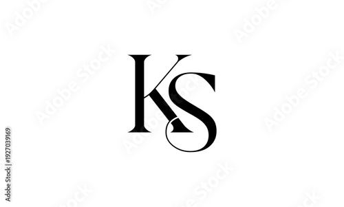 KS initial letters logo or KS monogram