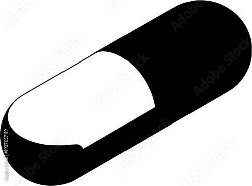 Pharmaceutical Pill Silhouette
