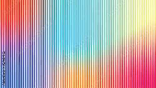 Gradient neon vertical lines wave background with vibrant color transition