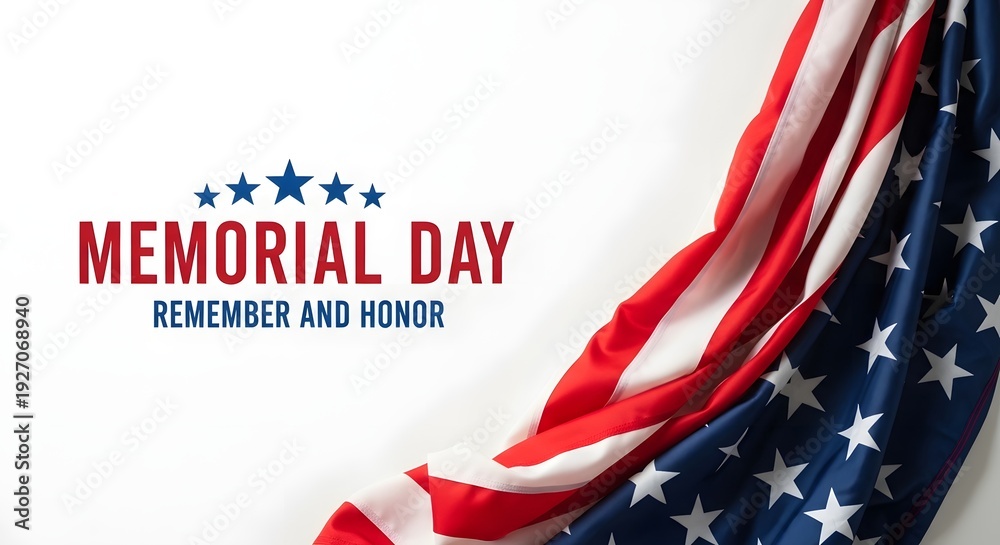 Fototapeta premium Memorial day tribute honoring fallen heroes and celebrating freedom