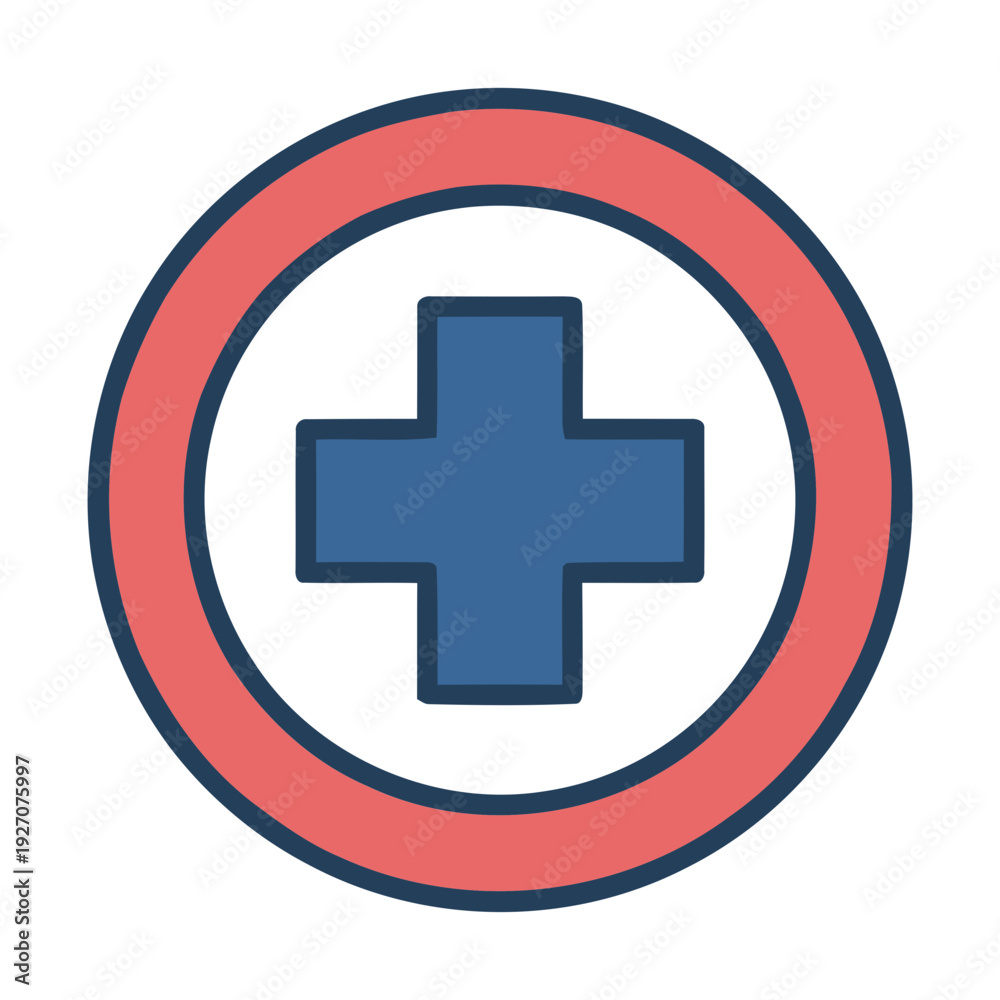 Obraz premium Health and Medical Flat Icons, Global Health Awareness Vector Illustration