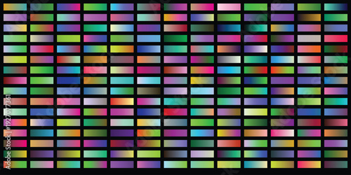 Abstract image depicting numerous small rectangular elements, arranged in a grid, each with a smooth gradient of different bright colors