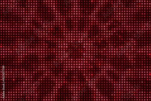 Dark red digital LED screen radial starburst pixel pattern abstract background