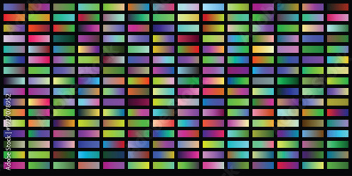 Universal color gradient catalog showcasing wide range of hue transitions for creative professionals digital illustrators graphic designers background pattern set for web projects