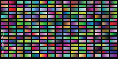 Abstract digital art, organized grid of horizontal color gradients, diverse spectrum of hues, modern background texture, seamless pattern for creative design applications, dynamic visuals