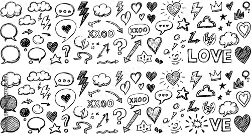 A detailed vector file illustration showcasing a variety of elements