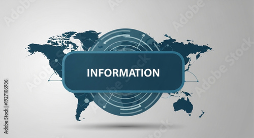 Global Information Network Technology Concept.