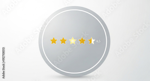 Five Star Customer Rating Review Feedback Concept.