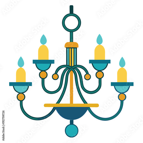 Colorful Vintage Chandelier