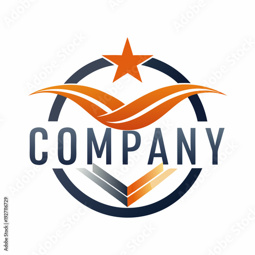 Minimalist type business logo template
