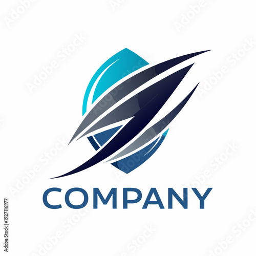 Minimalist type business logo template
