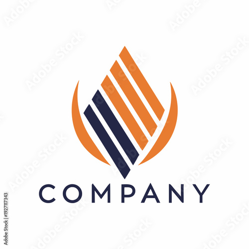 Minimalist type business logo template
