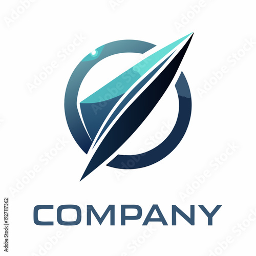 Minimalist type business logo template
