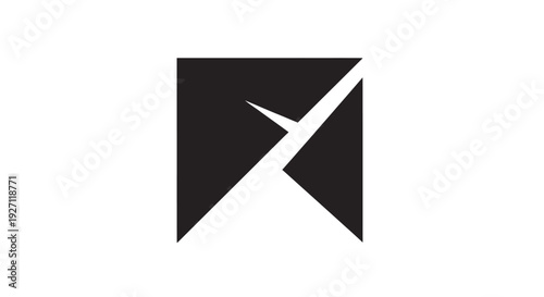 Black and White Geometric Logo Design. Free Download Black and White Geometric Logo Design. - GFXLoad