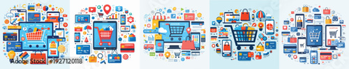 Vector of E-Commerce Shopping Concept