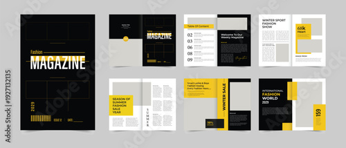Creative Magazine Template, Corporate Magazine design Layout