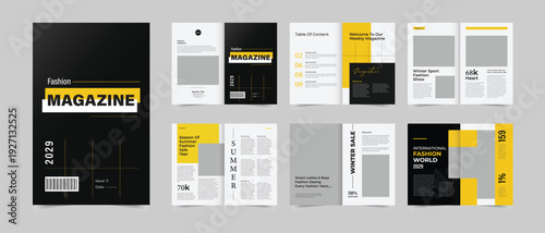Creative Magazine Template, Corporate Magazine design Layout