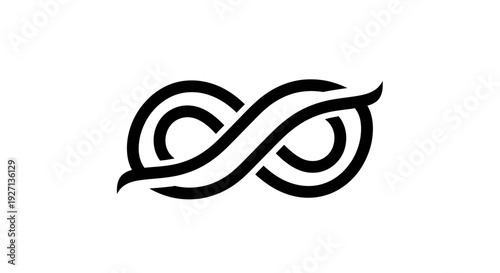 Black Abstract Eye Logo Design Element.