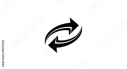 Black Arrows Pointing in Opposite Directions.