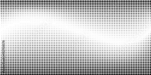 Grunge halftone gradient background. Faded grit noise texture. White and black sand wallpaper. Retro pixelated backdrop. Anime or manga style comic overlay. Vector graphic design textured template