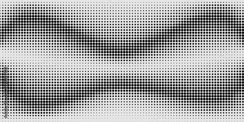 Halftone faded gradient texture. Grunge halftone grit background. White and black sand noise wallpaper. Retro pixilated vector backdrop