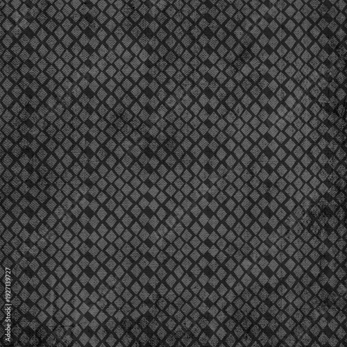 Wallpaper Mural Dark gray distressed diamond seamless pattern with subtle texture. Modern grunge geometric background ideal for wallpaper, fabric and graphic design. Torontodigital.ca