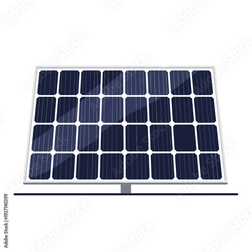 Solar panel illustration renewable energy source for sustainable power