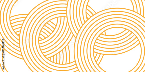 Abstract spaghetti background, colored lines and patterns, orange and white colors, vector illustration modern.