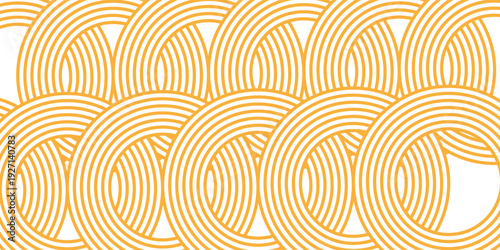 Abstract spaghetti background, colored lines and patterns, orange and white colors, vector illustration modern.