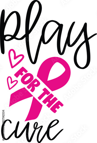 Breast cancer awareness calligraphy text emblems with pink ribbons. Breast cancer awareness text vector quote . Breast cancer awareness month typography tshirt design .