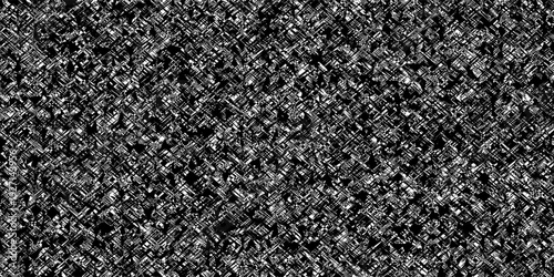 Mottled carpet with horizontal stripes, woven from wool and cotton with black and white thread. Striped rug texture. Abstract seamless. Vector artwork.