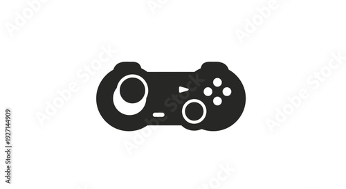 Black gaming controller console remote.