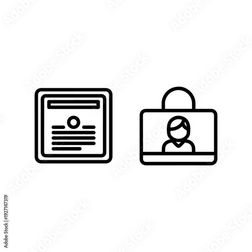 Abstract minimalist illustration representing the English language, with clean lines and symbolic elements for communication and learning.