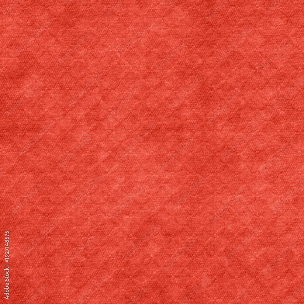 Fototapeta premium Rich red textured seamless pattern with subtle geometric relief. Bold modern repeat background for fabric, wallpaper, packaging and branding projects.