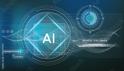 Futuristic Tech Transformation Graphics