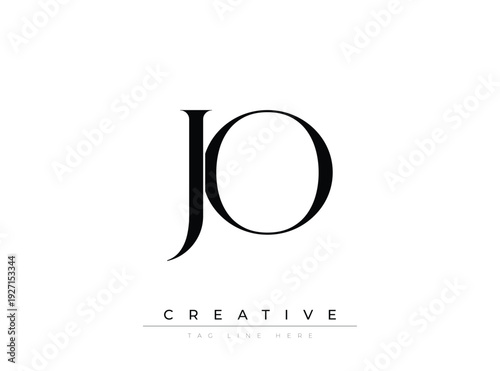 Tableau sur toile JO Creative Luxury Logo