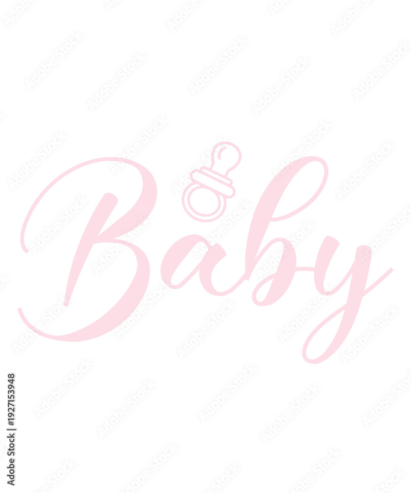 custom made wallpaper toronto digitalBaby typography design on plain white transparent isolated background for card, shirt, hoodie, sweatshirt, apparel, tag, mug, icon, poster or badge