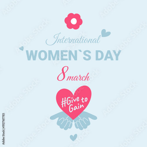 Fotografia The #GiveToGain movement, timed to coincide with Women's Day