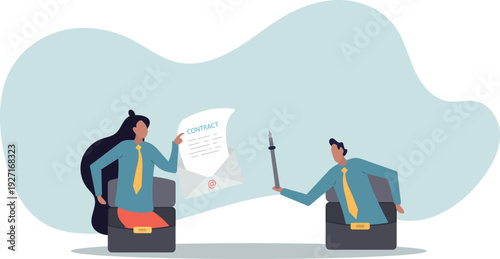 Remote recruitment, job offer email for accepted candidate, online employment technology or electronic contract signing,human life and situation.