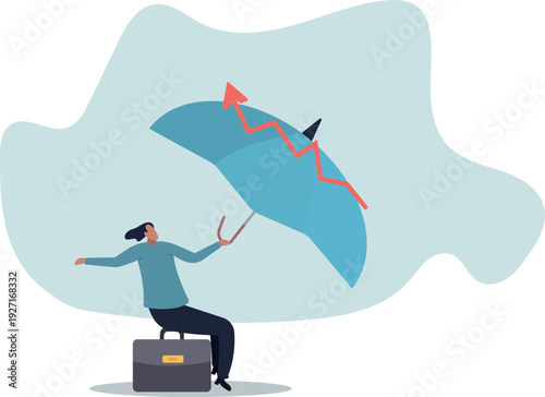 Economic recovery from COVID-19 crisis, business protection or stock market bounce back from recession.human life and situation.