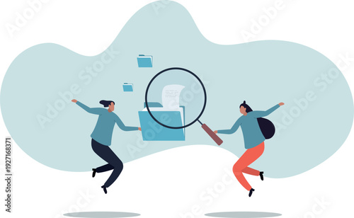 Document, content or research paper, documentation file folder storage, report or paperwork,human life and situation.