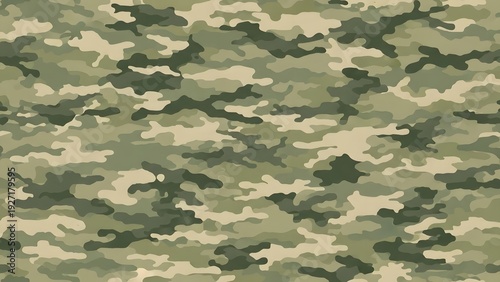 Wallpaper Mural Seamless green camouflage pattern for military and outdoor design Torontodigital.ca