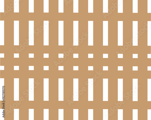 Seamless wooden fence texture background with woven wicker pattern design